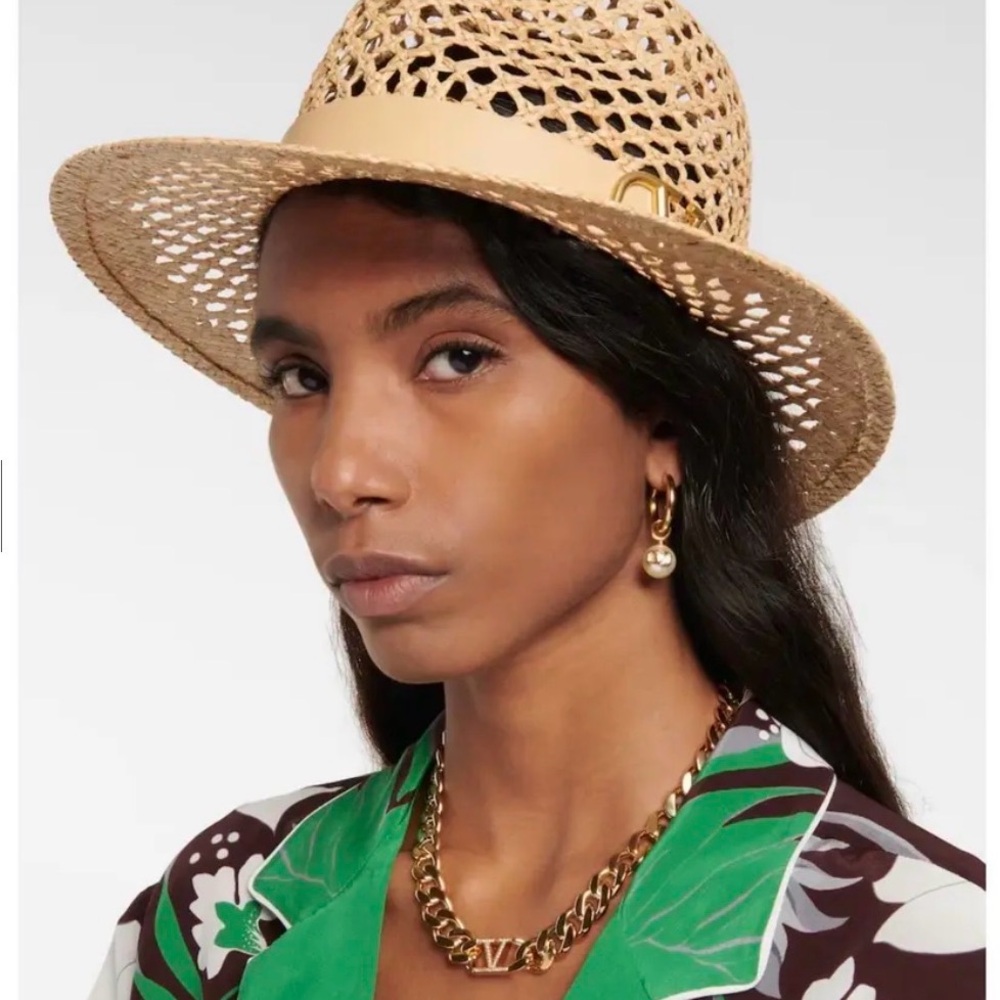 Valentino Garavani Beige Straw Hat - Picture 5 of 7